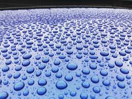 Hydrophobic water beading on ceramic coated paint