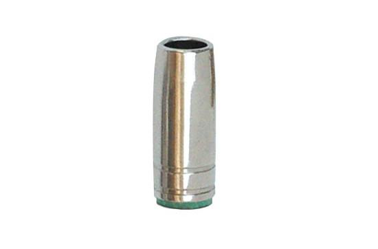 GM Premium Chrome MIG Nozzle Tapered with Green Insulator Ring