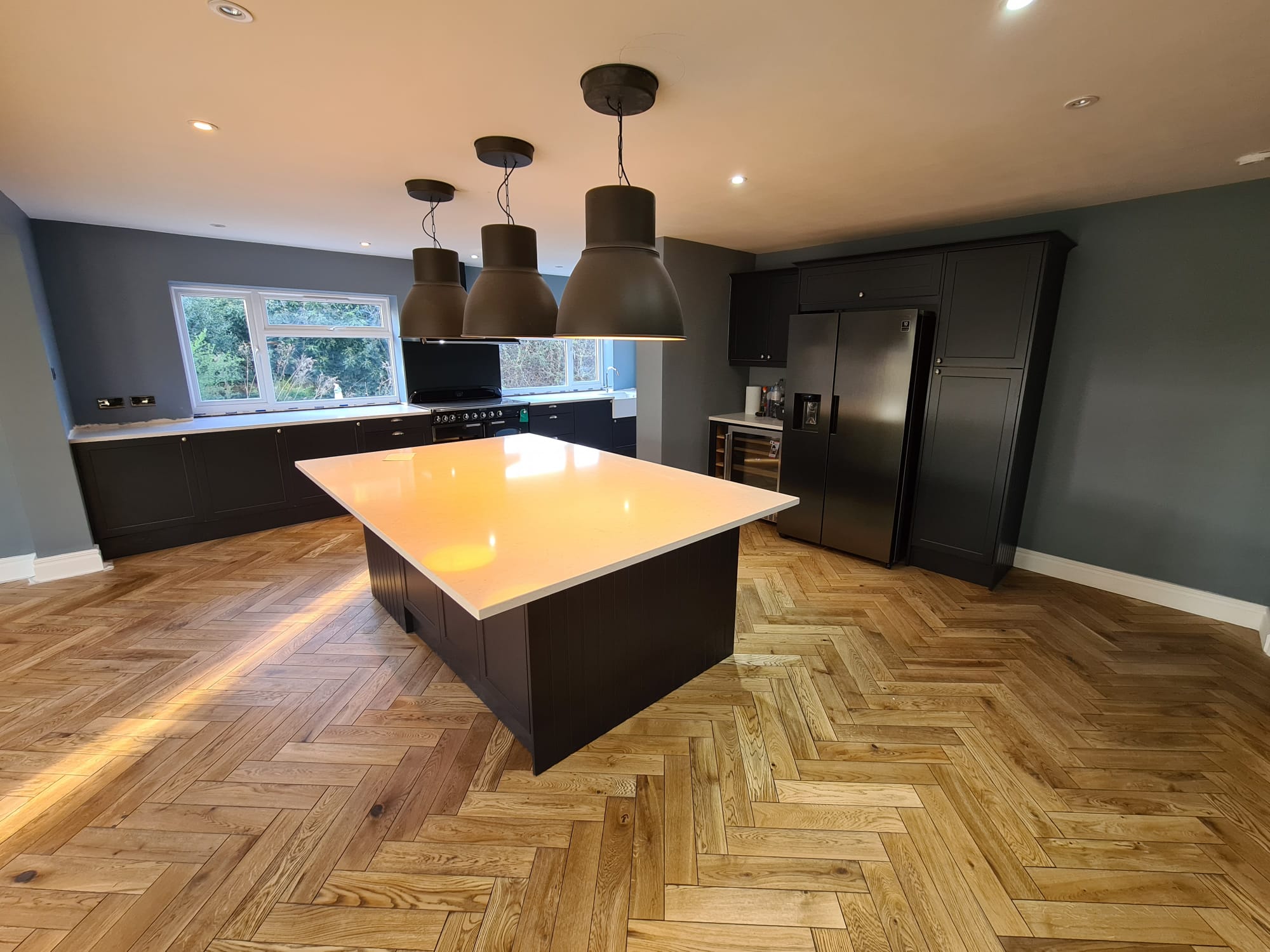 Richmond Kitchen — Island & Larder Wall