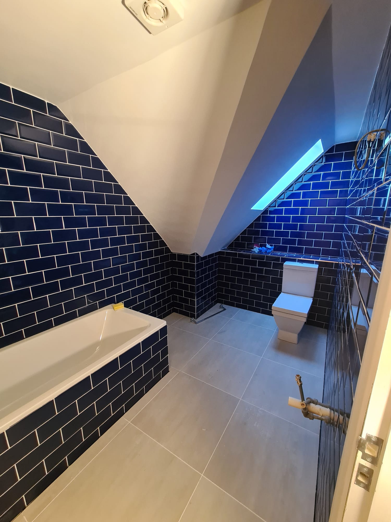 Richmond Loft Family Bathroom — Bath & Skylight