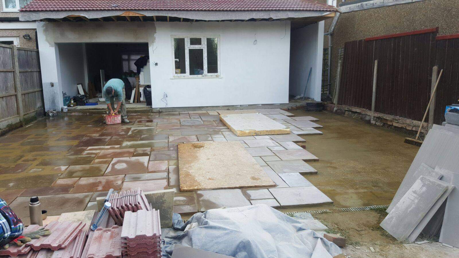 Ealing Extension — Sandstone Patio Install