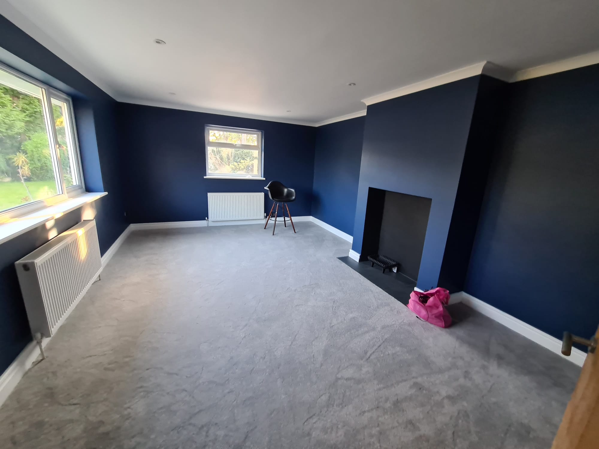 Richmond Whole-Home — Navy Reception Room