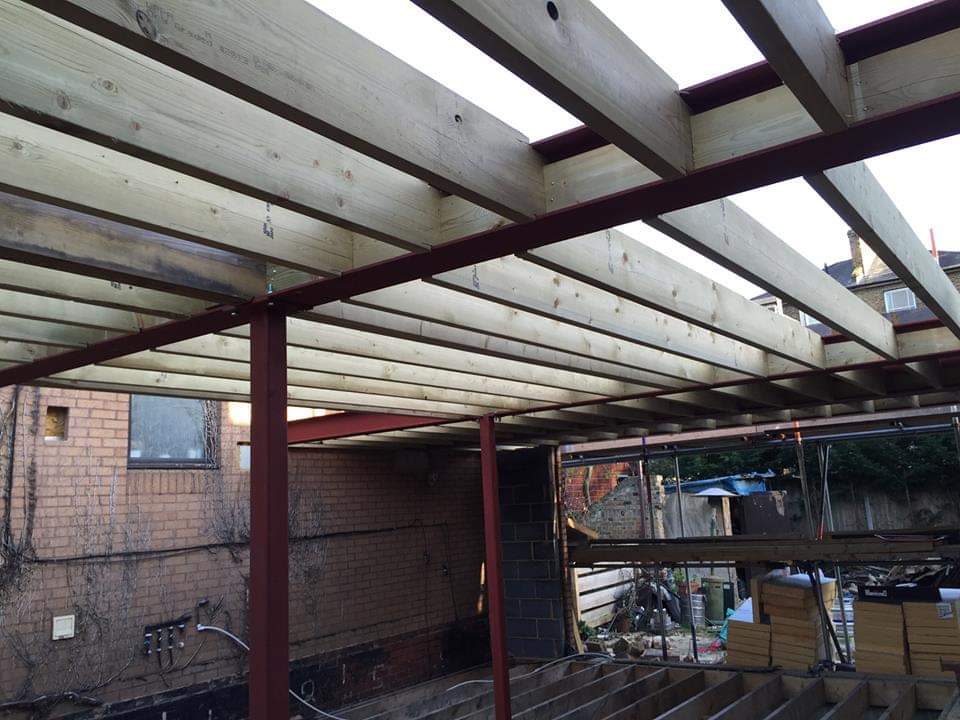 Hampstead Extension — Steel Frame & Floor Joists