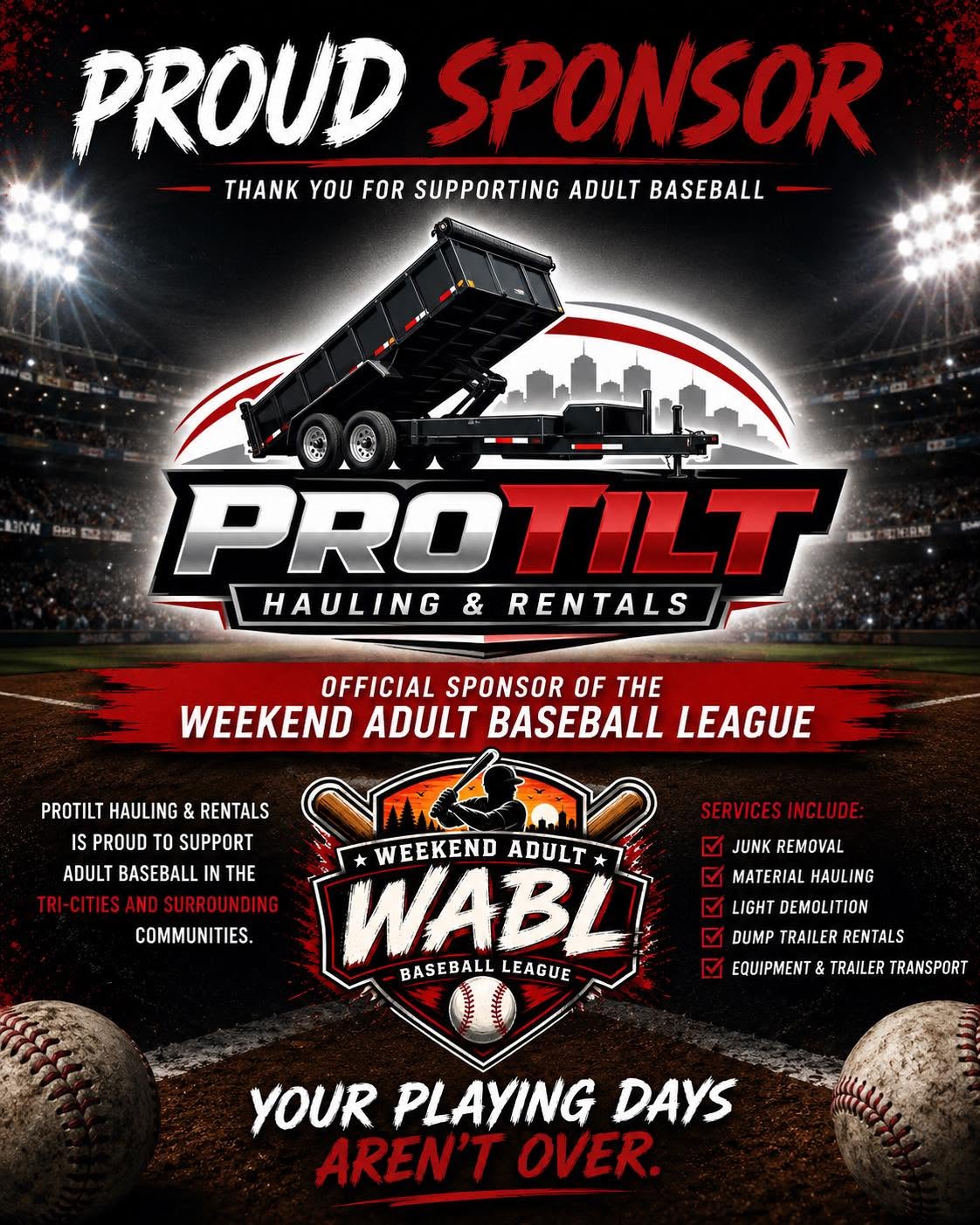 ProTilt Hauling & Rentals — Official WABL Sponsor