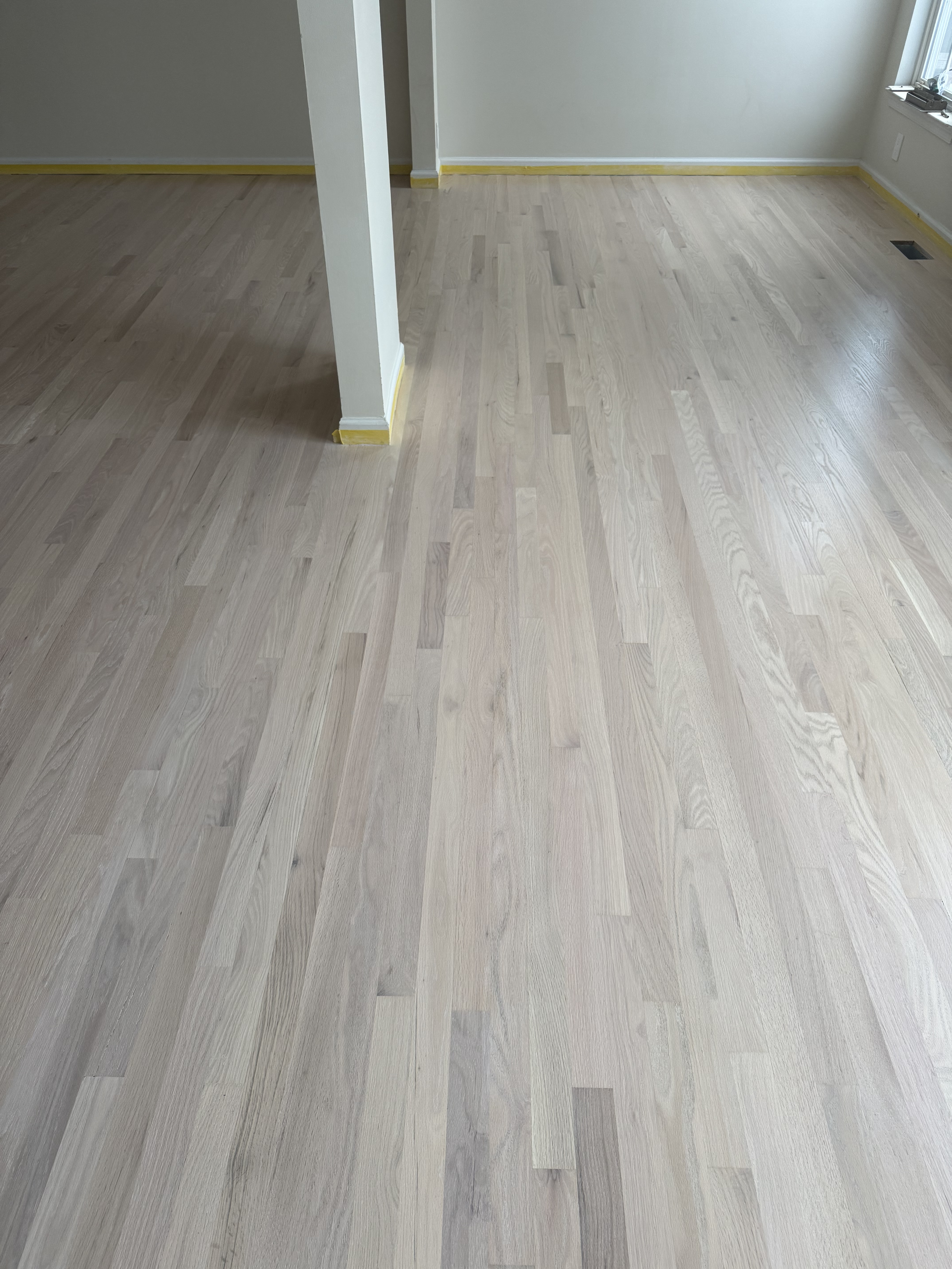 Hardwood floor after refinishing