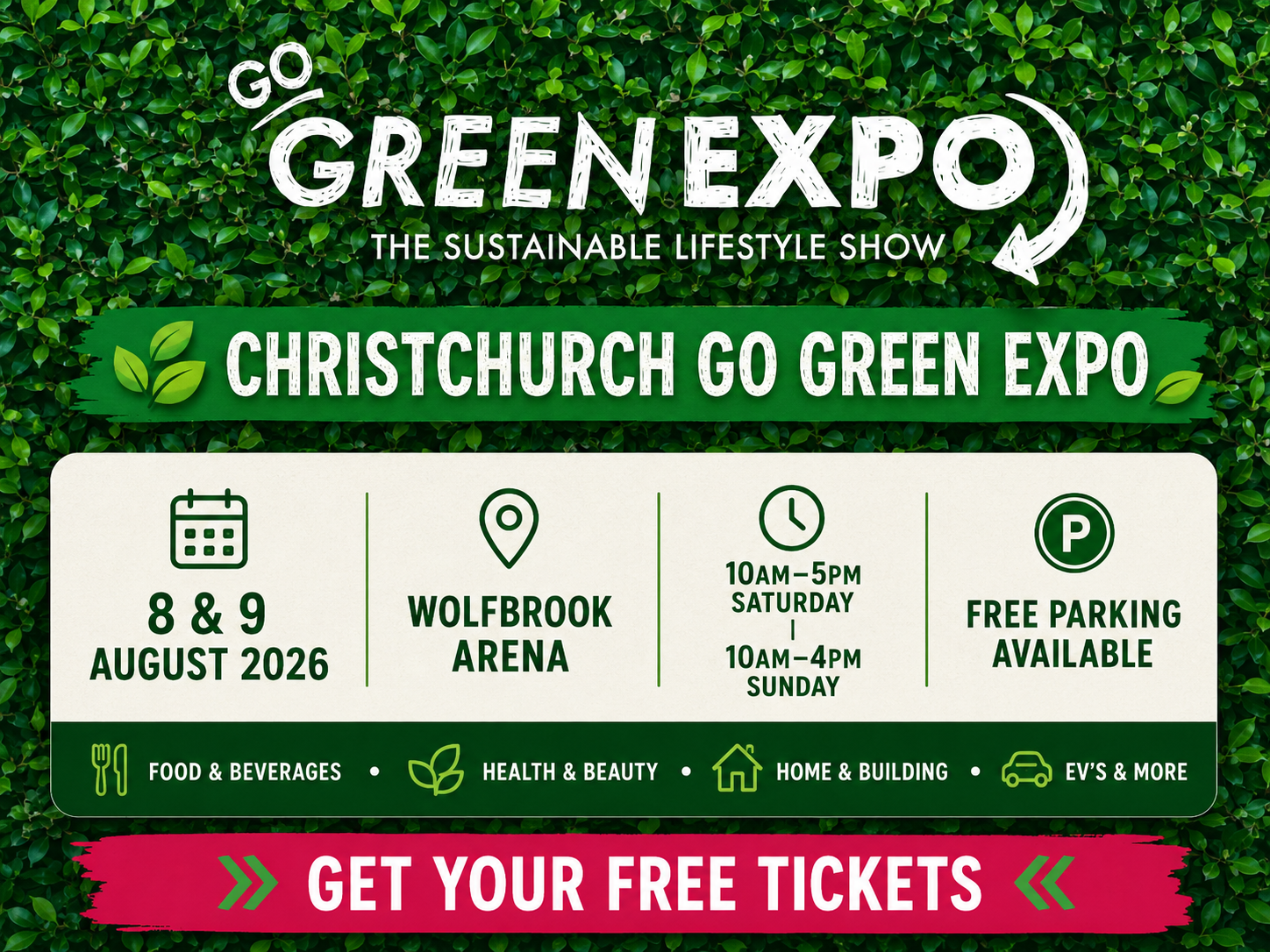 Go Green Expo Christchurch official event poster