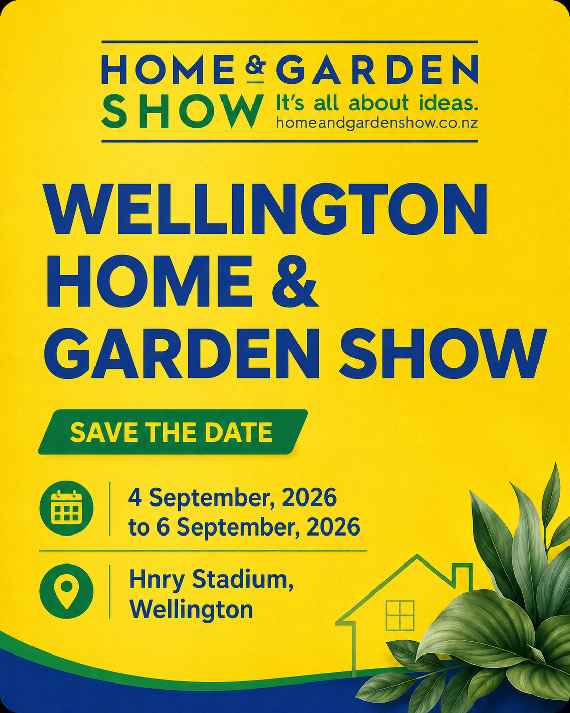 Wellington Home & Garden Show official event poster