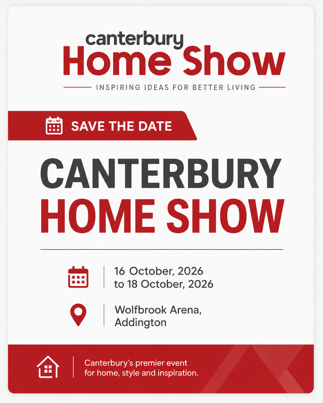 Canterbury Home Show official event poster