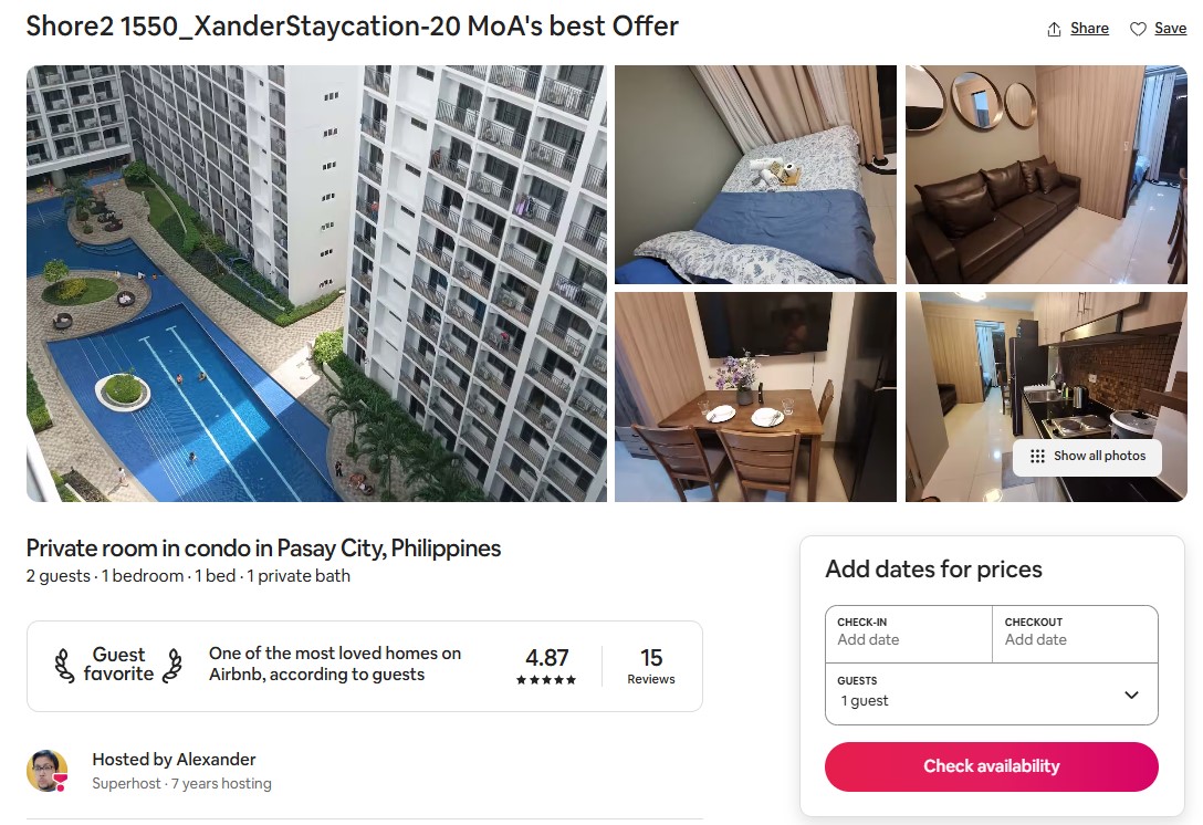 Shore 2 1550 — Xanders Staycation 20, MoA's best offer