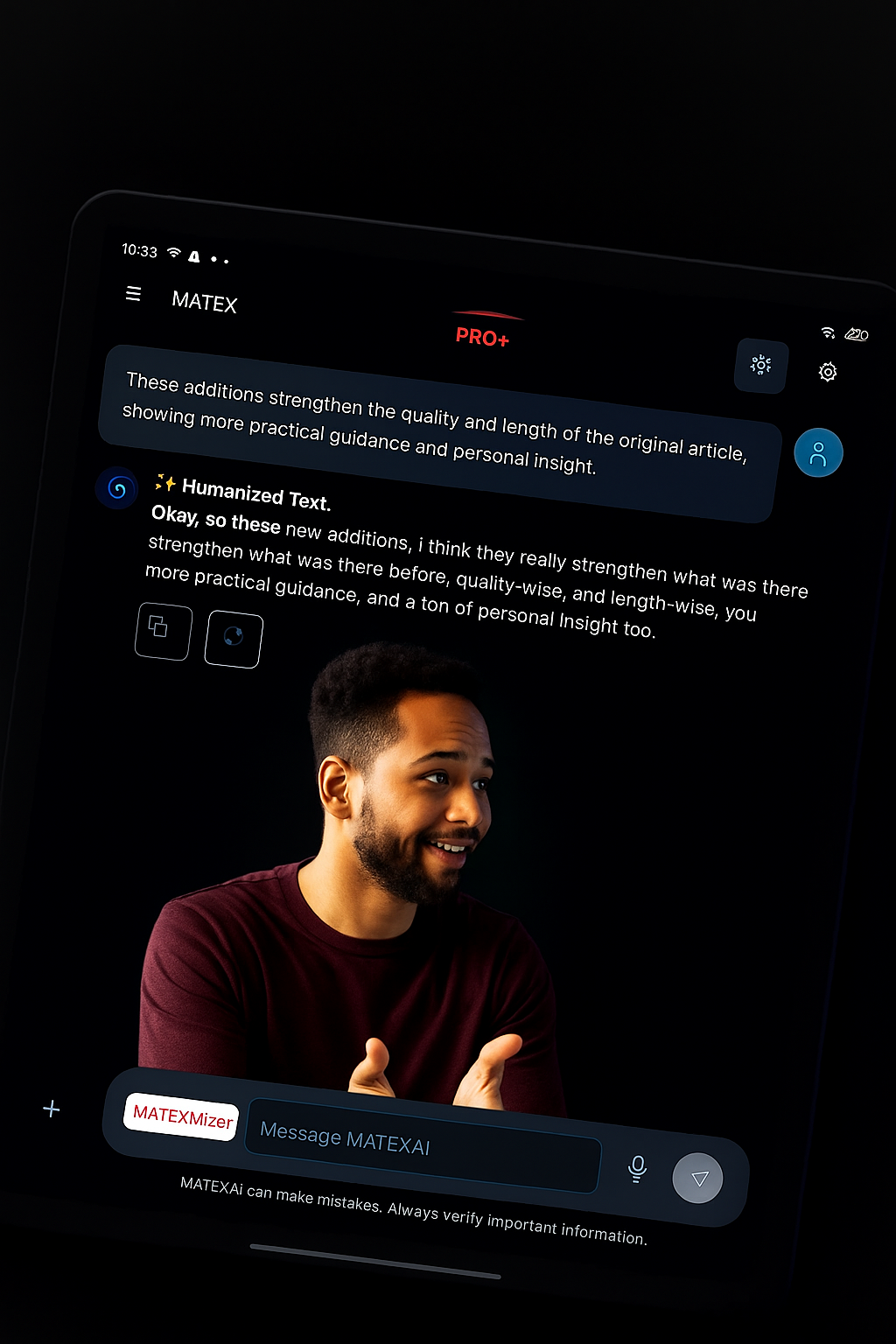 Make AI text sound natural
