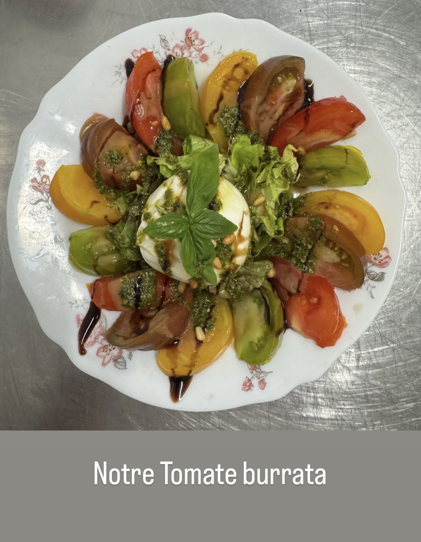 Tomates burrata fraîches