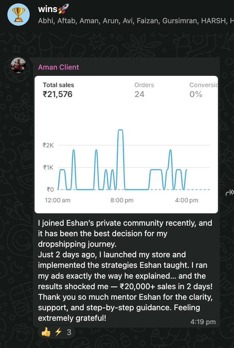 Aman testimonial