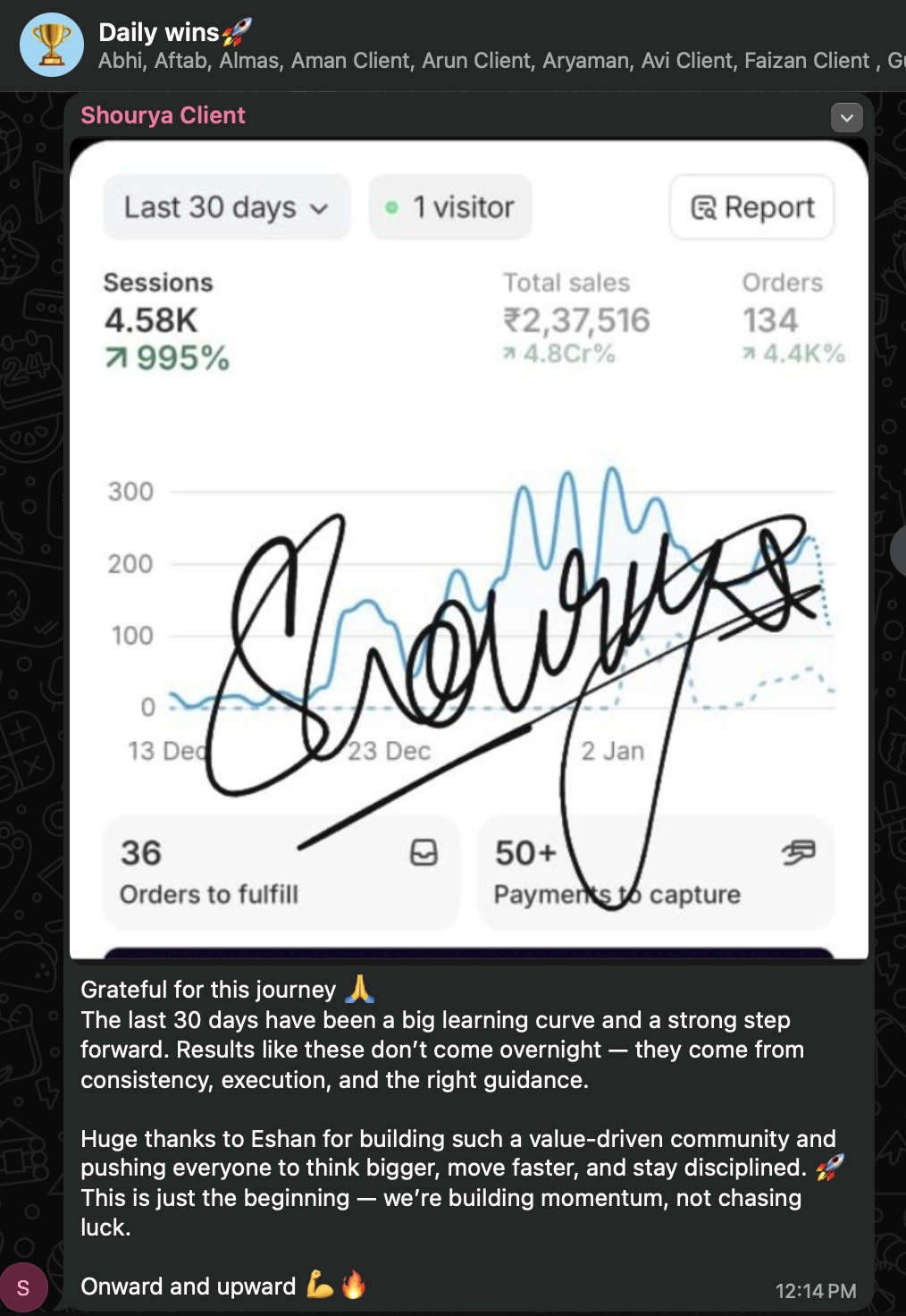 Shourya testimonial
