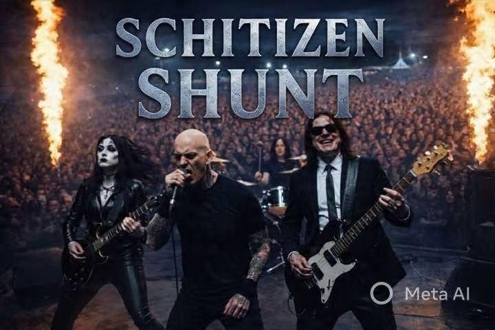 SCHITIZEN SHUNT live on stage with pyrotechnics