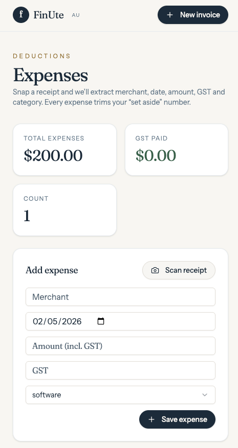 FinUte Expenses & Receipt Scanner