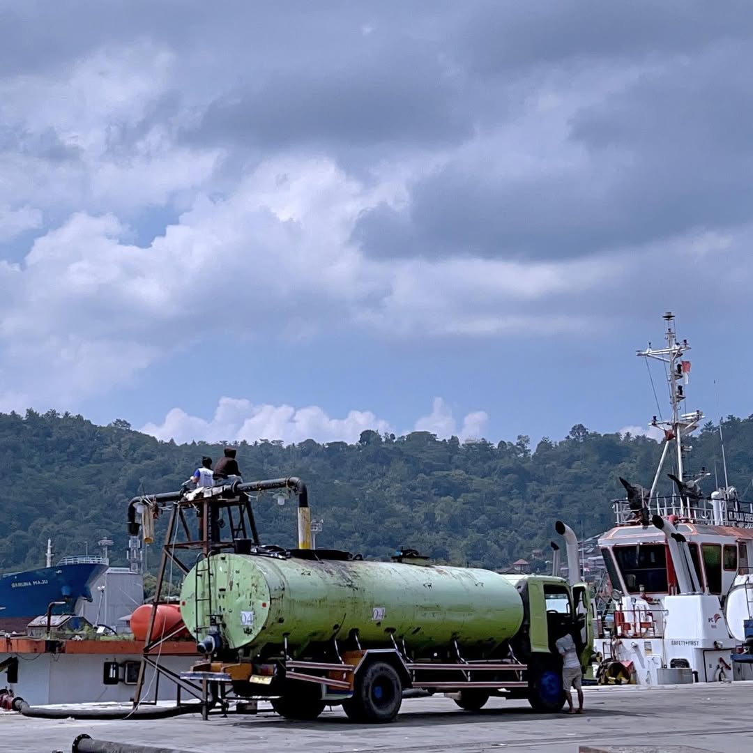 ATS tanker at port