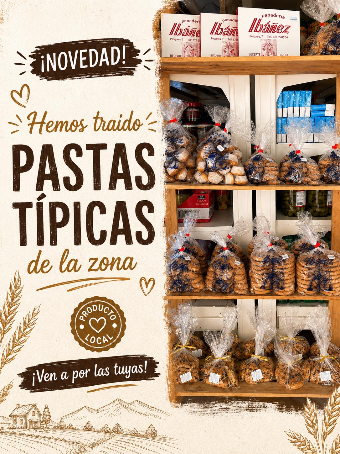 Pastas típicas de la zona