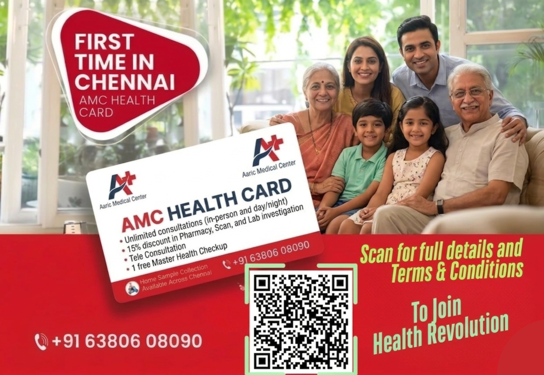 AMC Health Card - First Time in Chennai