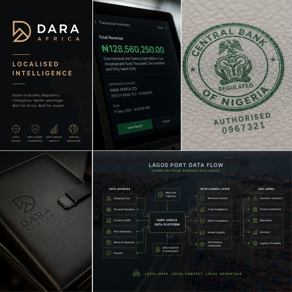 DARA Africa — Lagos Port data flow with Central Bank of Nigeria regulatory stamp