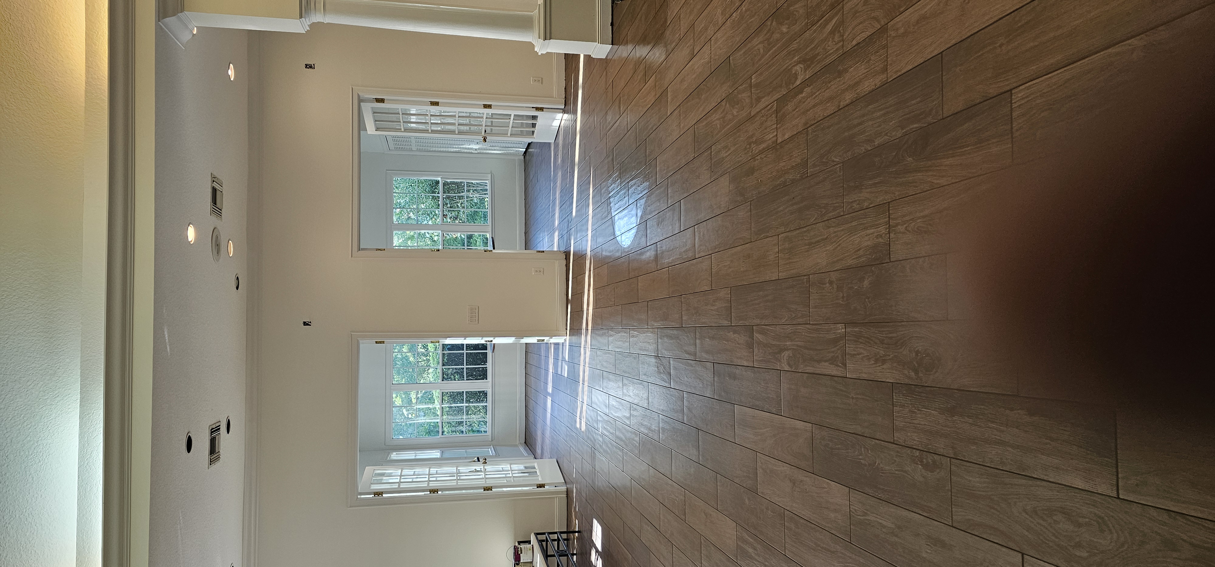 Finished open-concept flooring