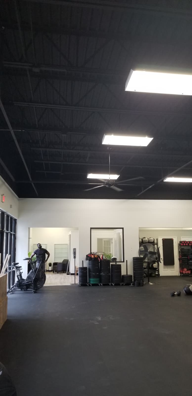 Completed gym interior