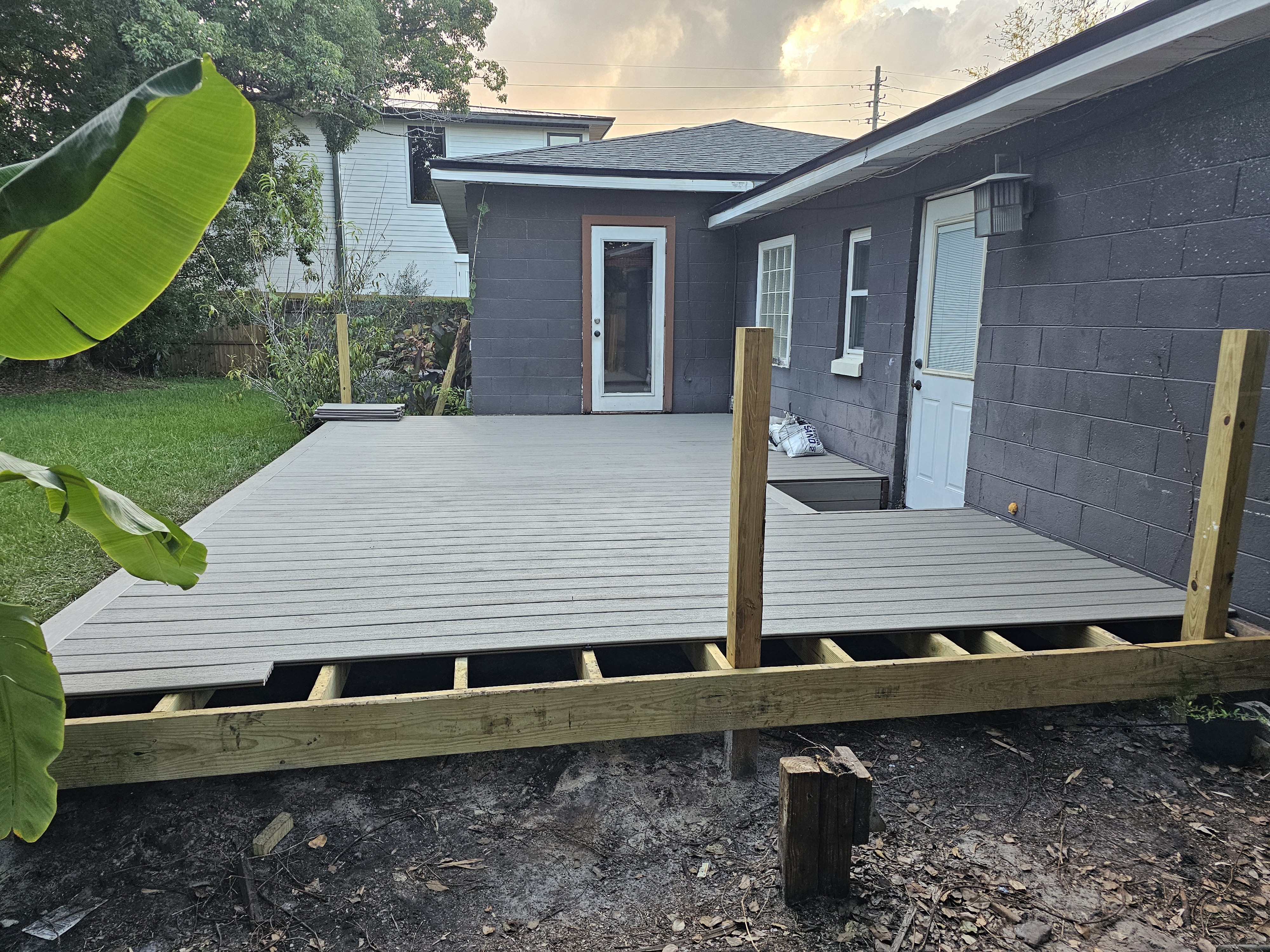 Composite boards installation