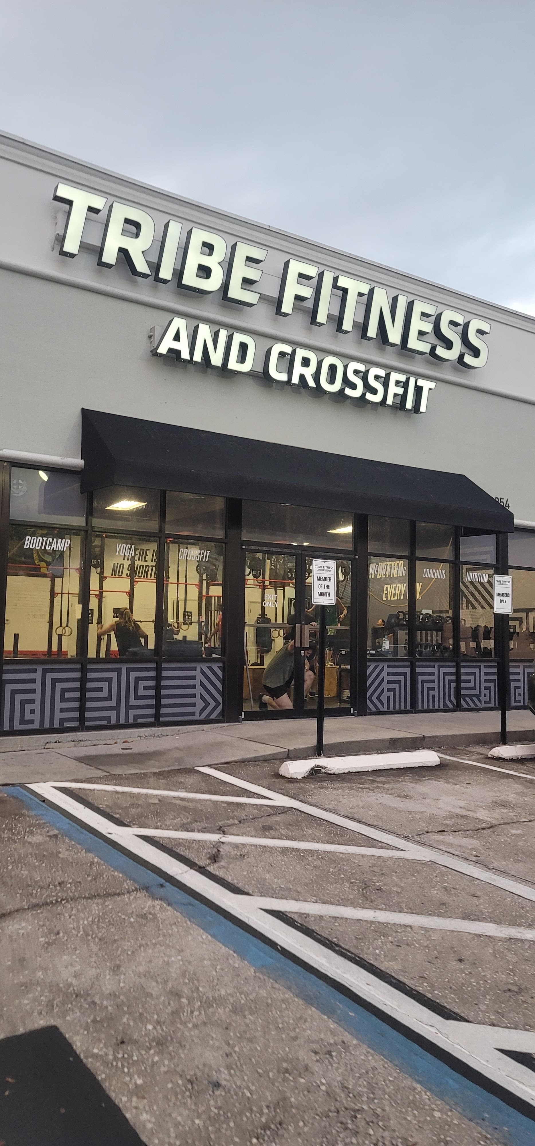 Tribe Fitness — finished storefront