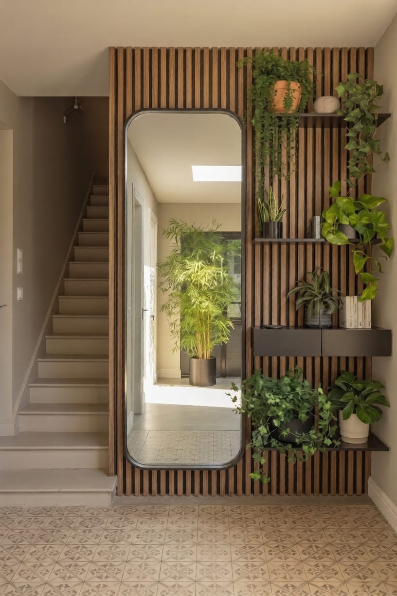 Slat & Greenery Foyer
