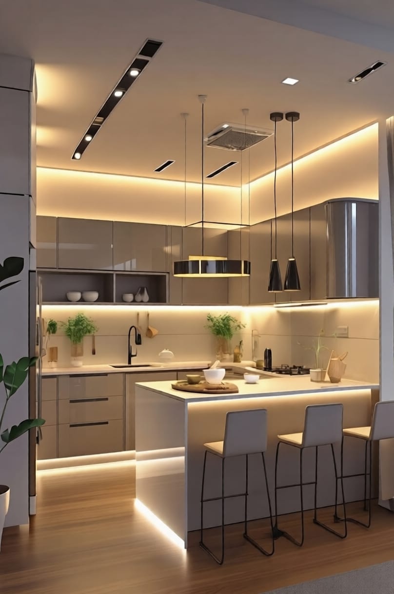 L-Shaped Modular Kitchen