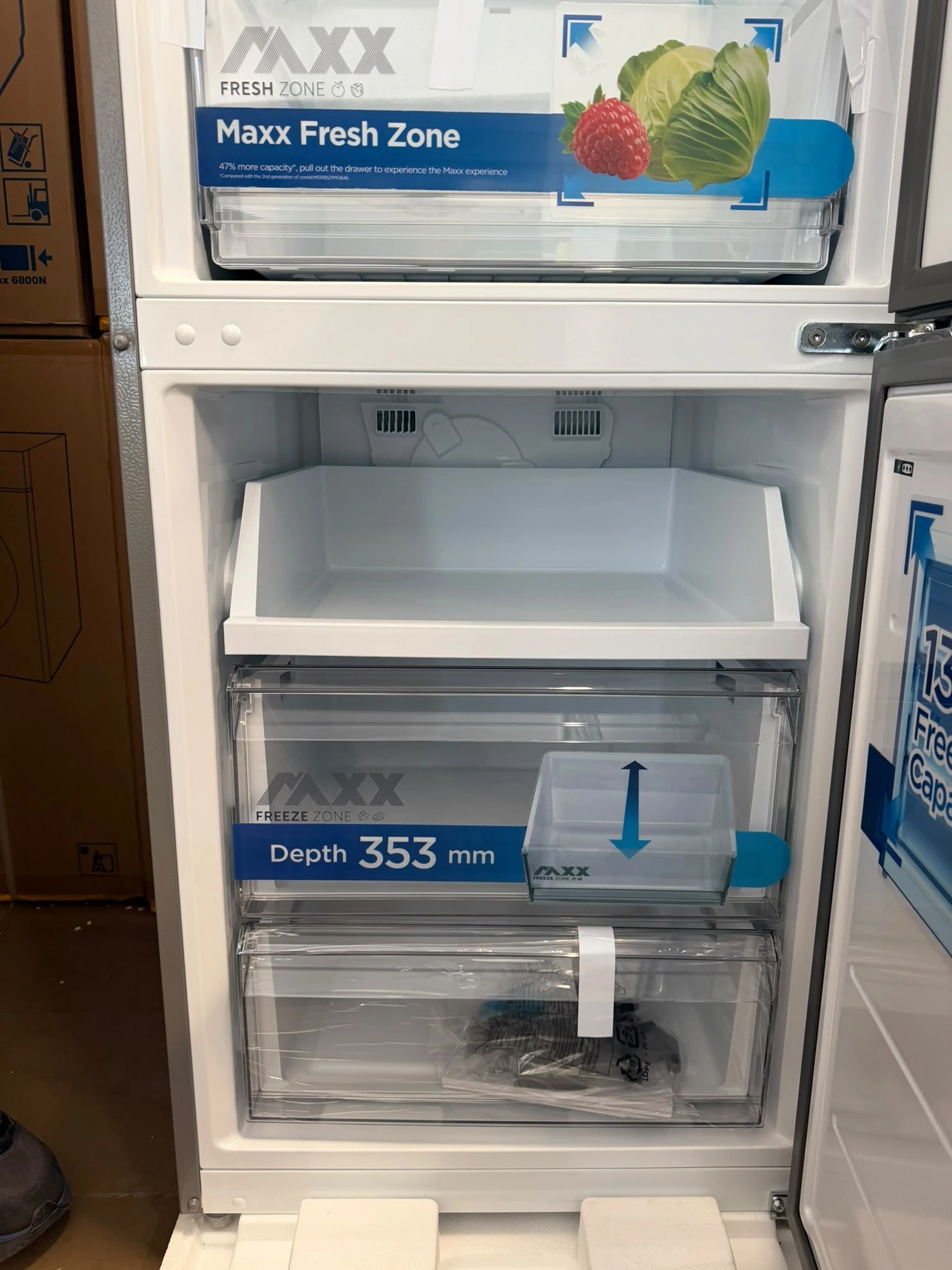 MIDEA Space Master Réfrigérateur combiné 401L Inox