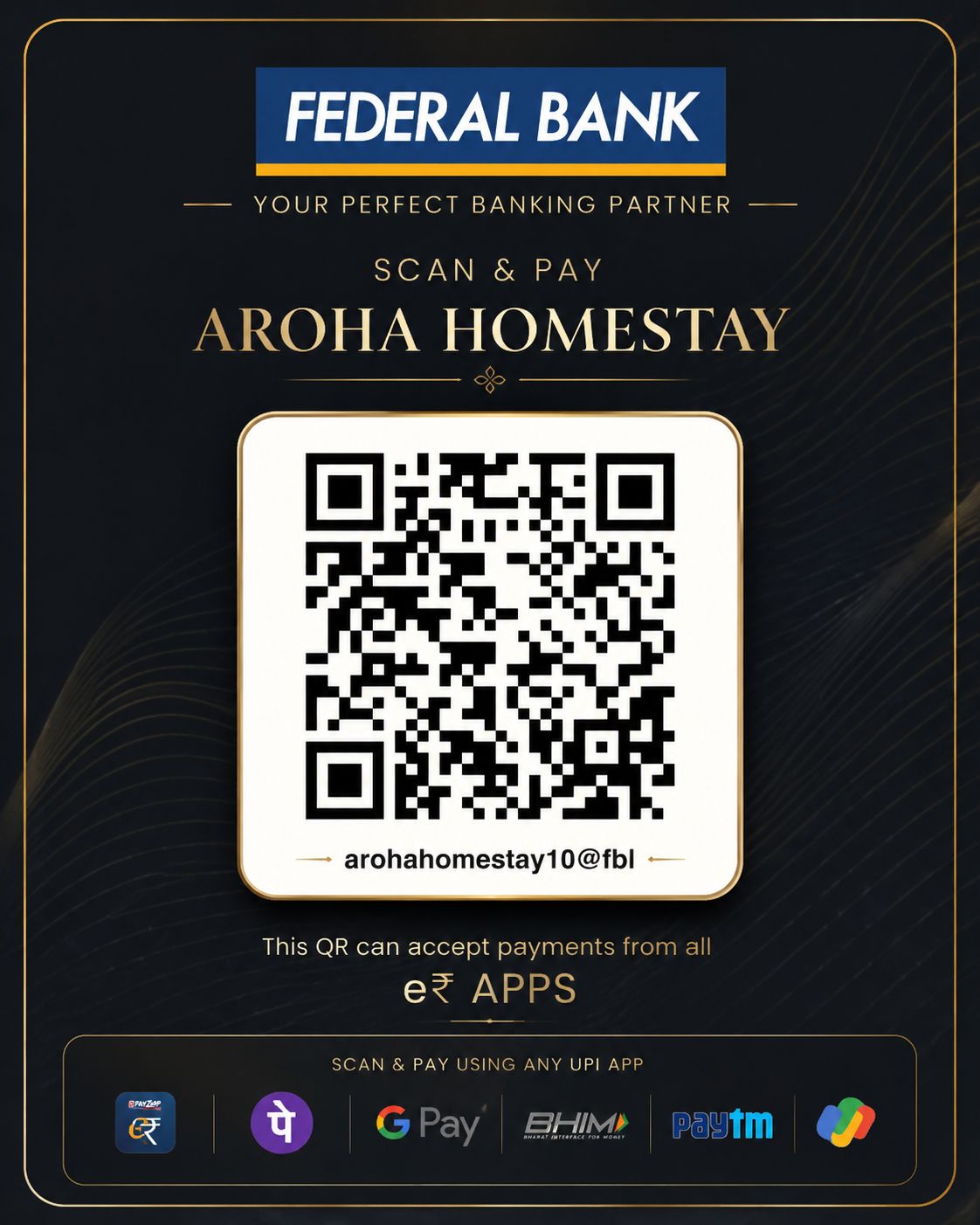 Aroha Homes UPI QR