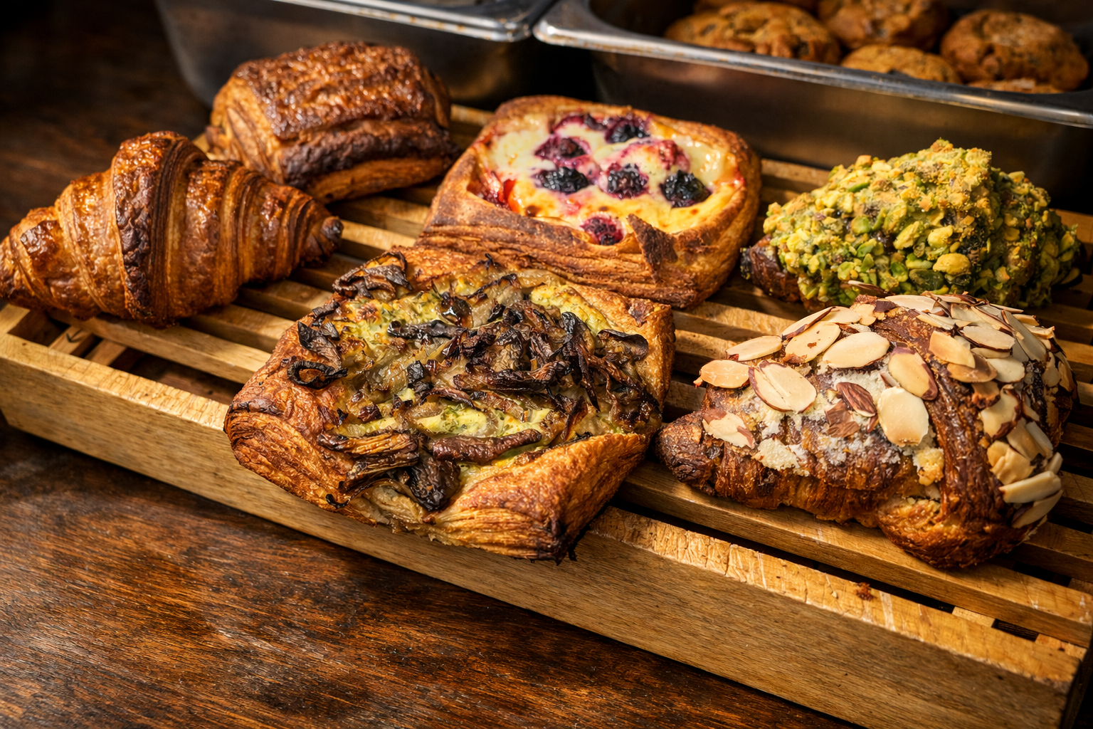 Artisan croissants and pastries