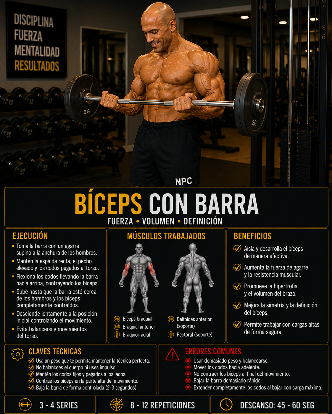 Bíceps con Barra