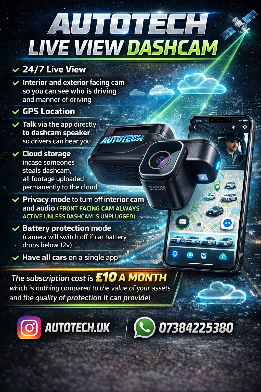 Fleet Dashcam Live View 24/7