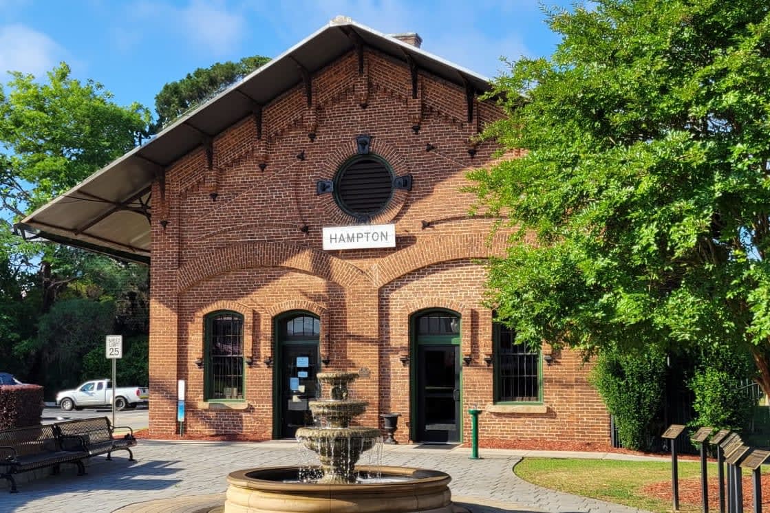 Historic City of Hampton train depot in Henry County, GA