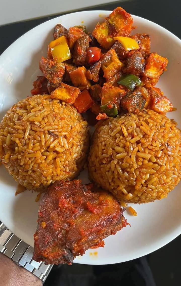 Jollof rice plate