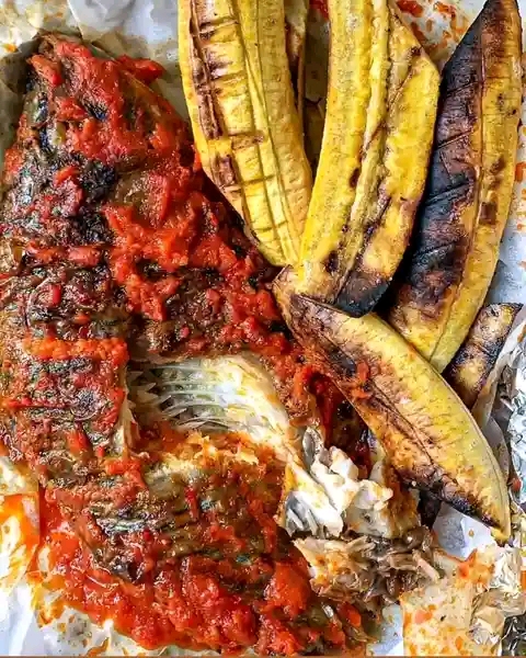 Barbecue Fish + Plantain