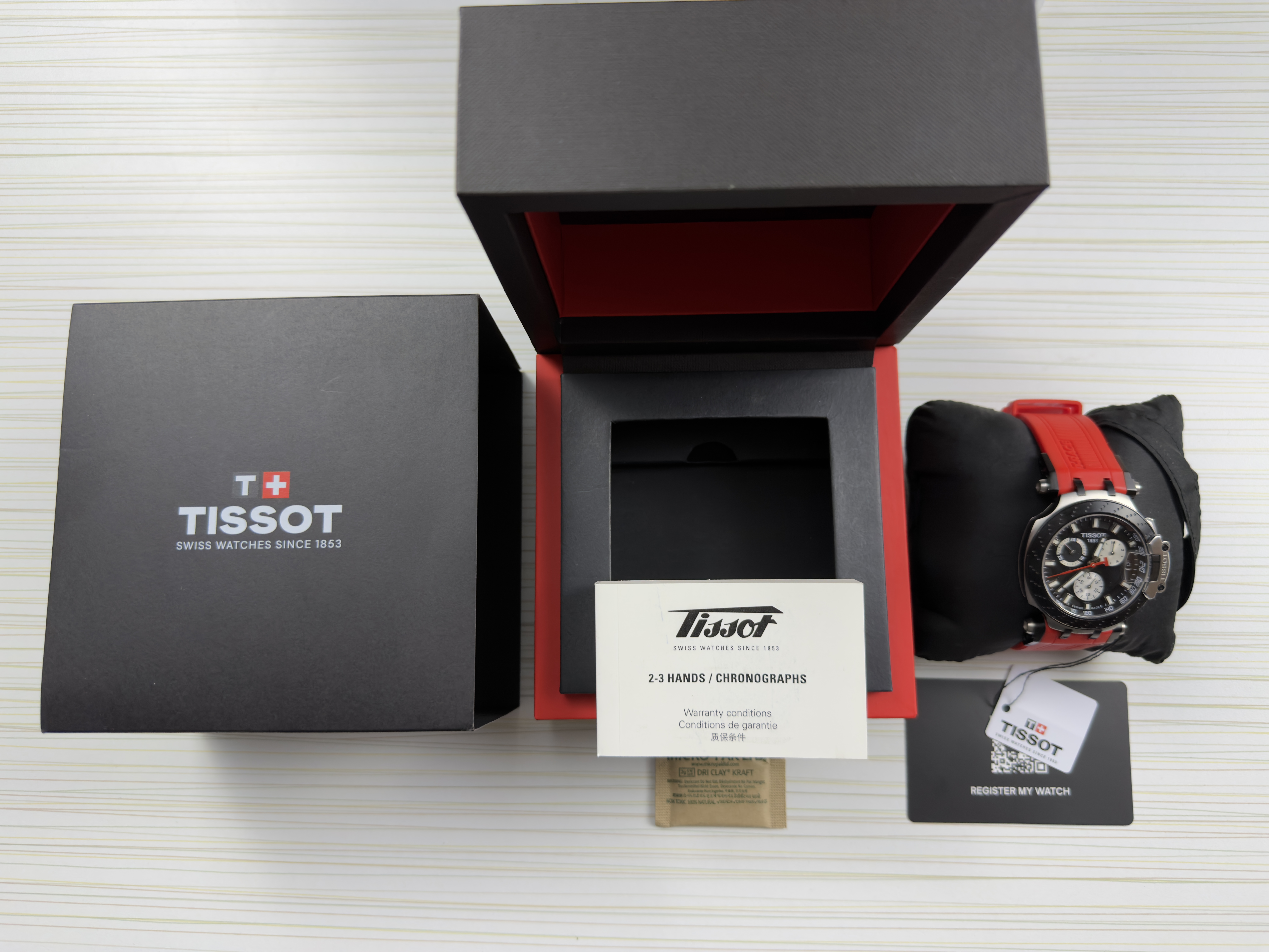 Tissot T-Race empaque completo con documentación