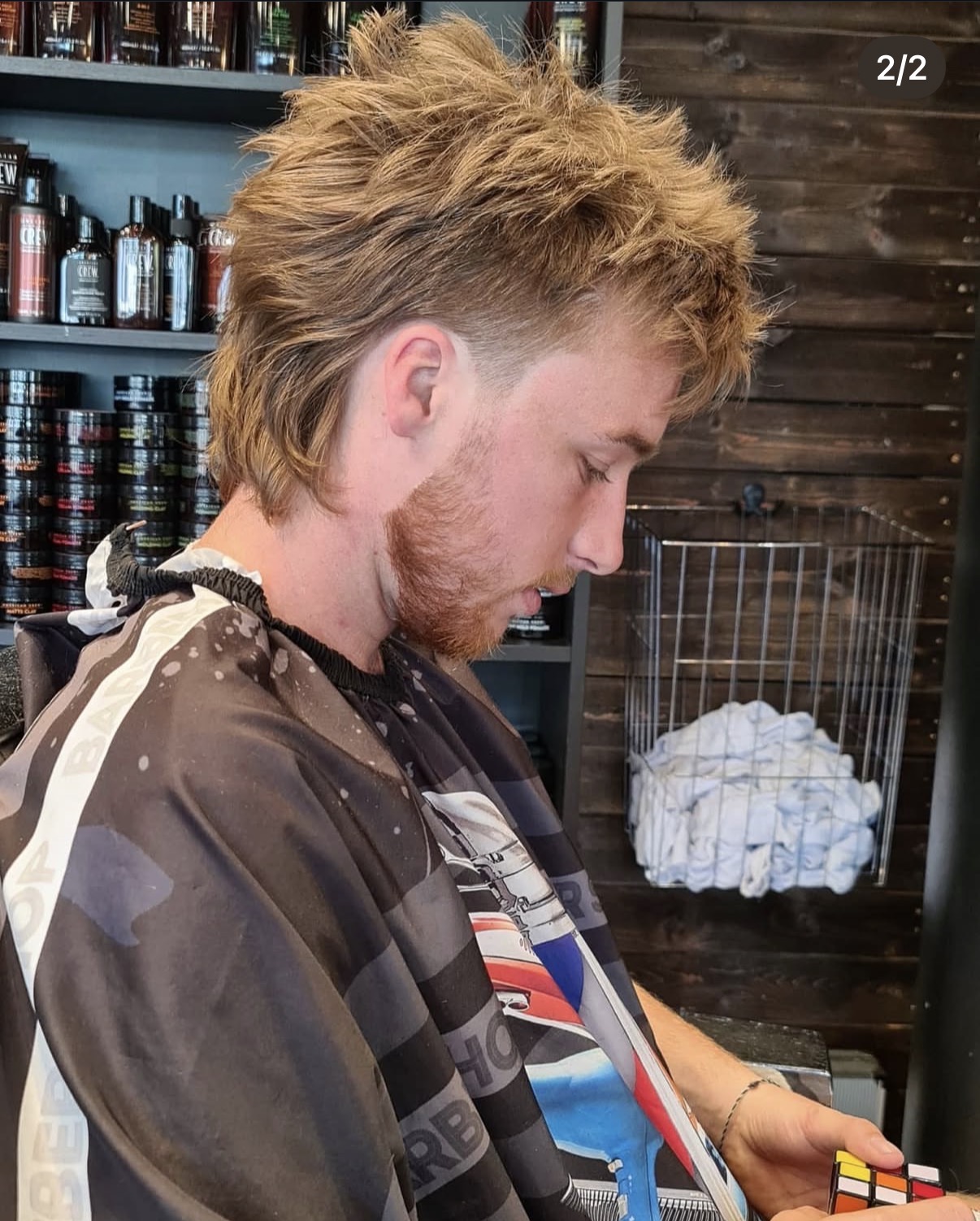 Modern mullet · blond