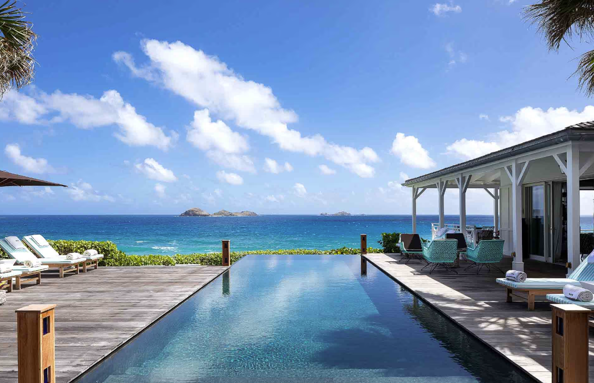 Luxury Villa with Infinity Pool overlooking the Caribbean Sea in St Barts