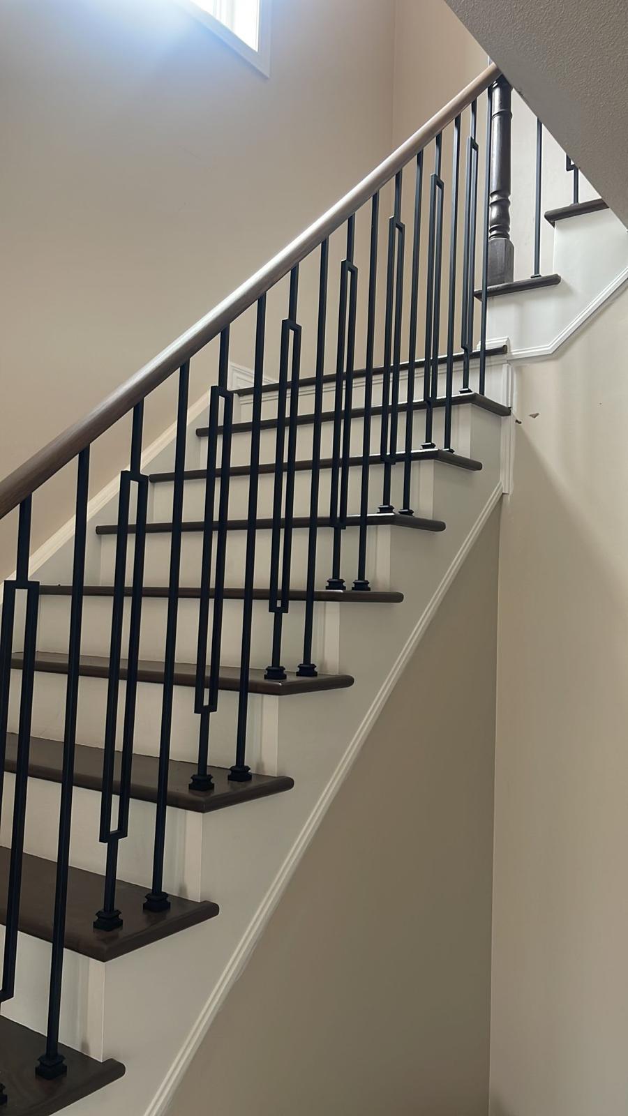 Staircase After Staining