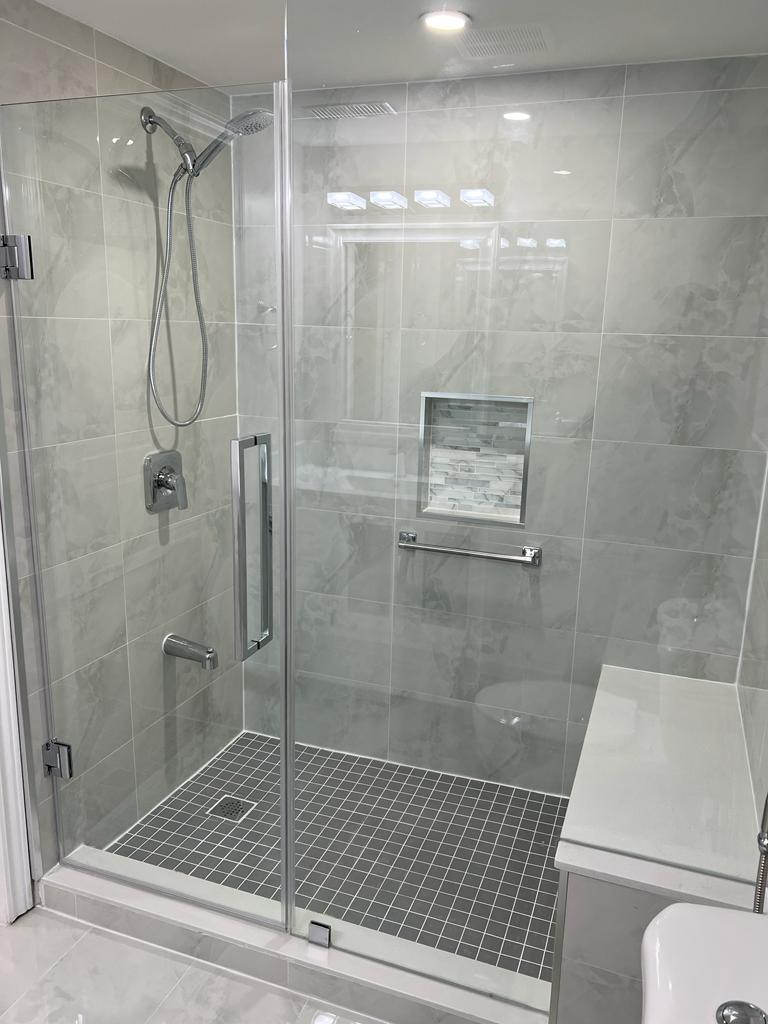 Modern Glass Shower Installation