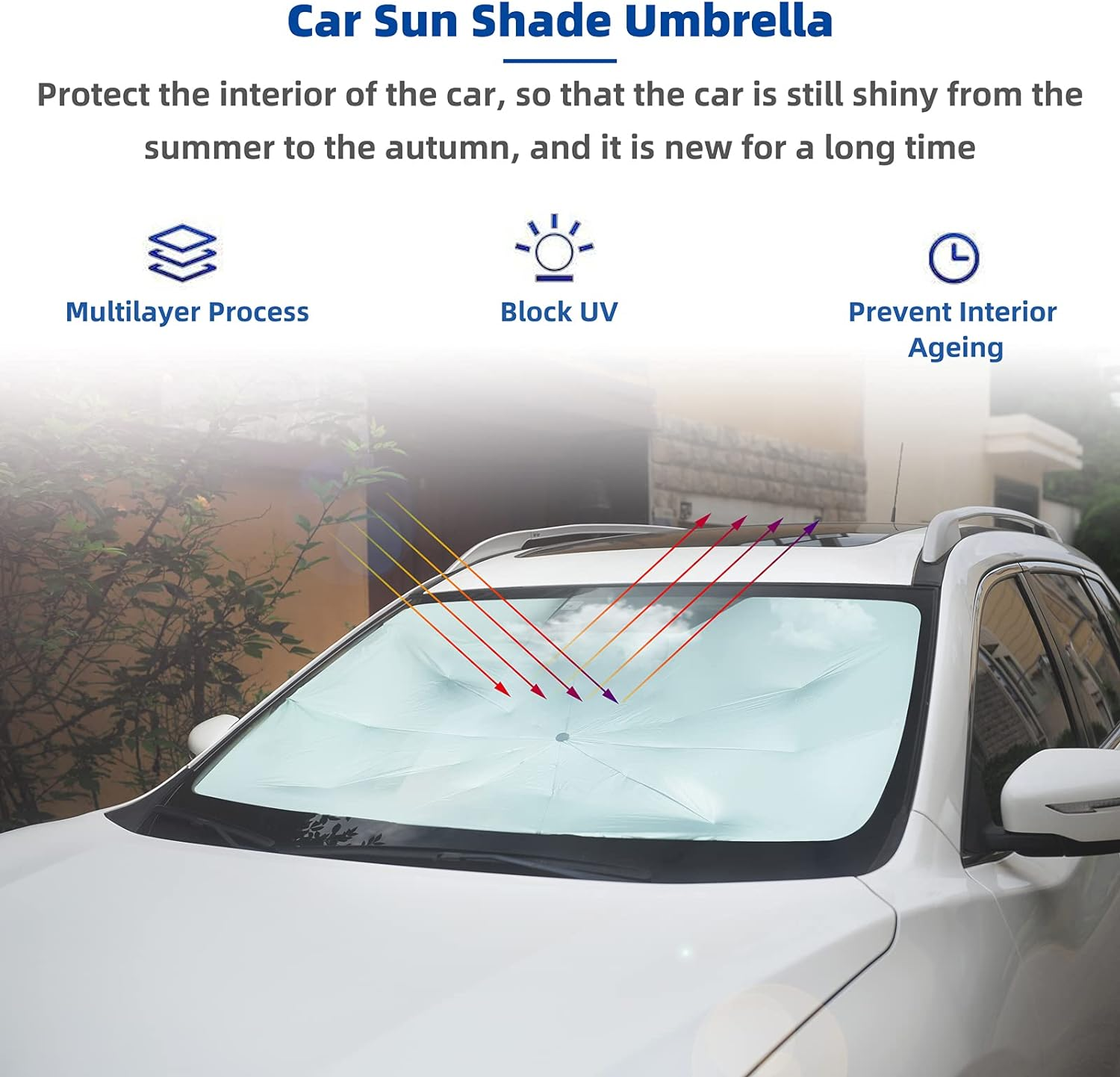 Foldable Car Windshield Umbrella — Sun Shade
