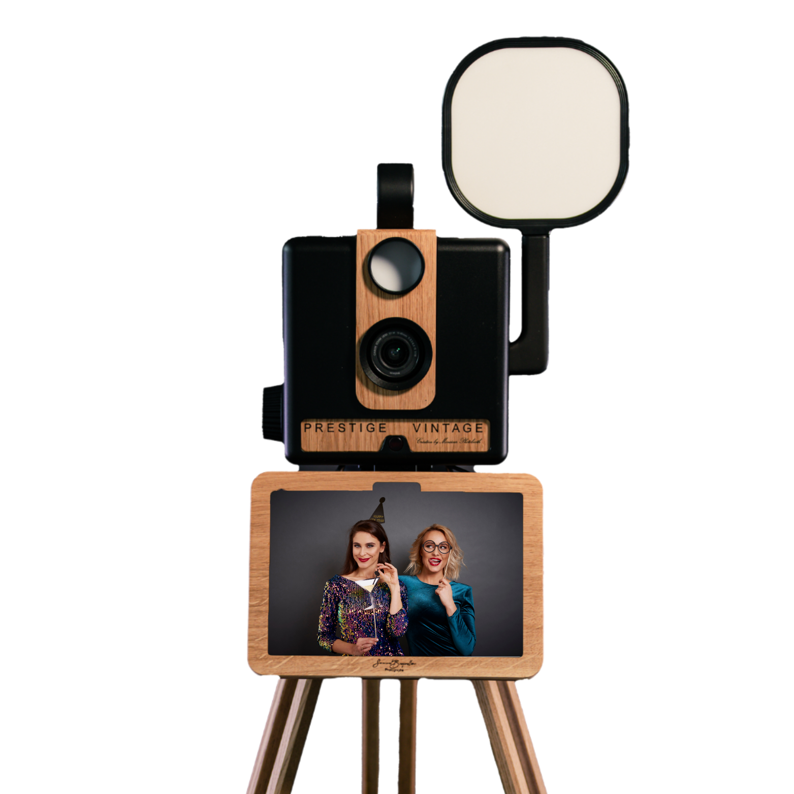 Photobooth Prestige Vintage au design Art Deco pour mariage elegant a Valenciennes