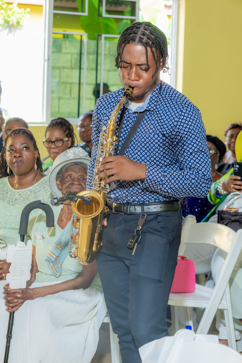 Keanu performing at event