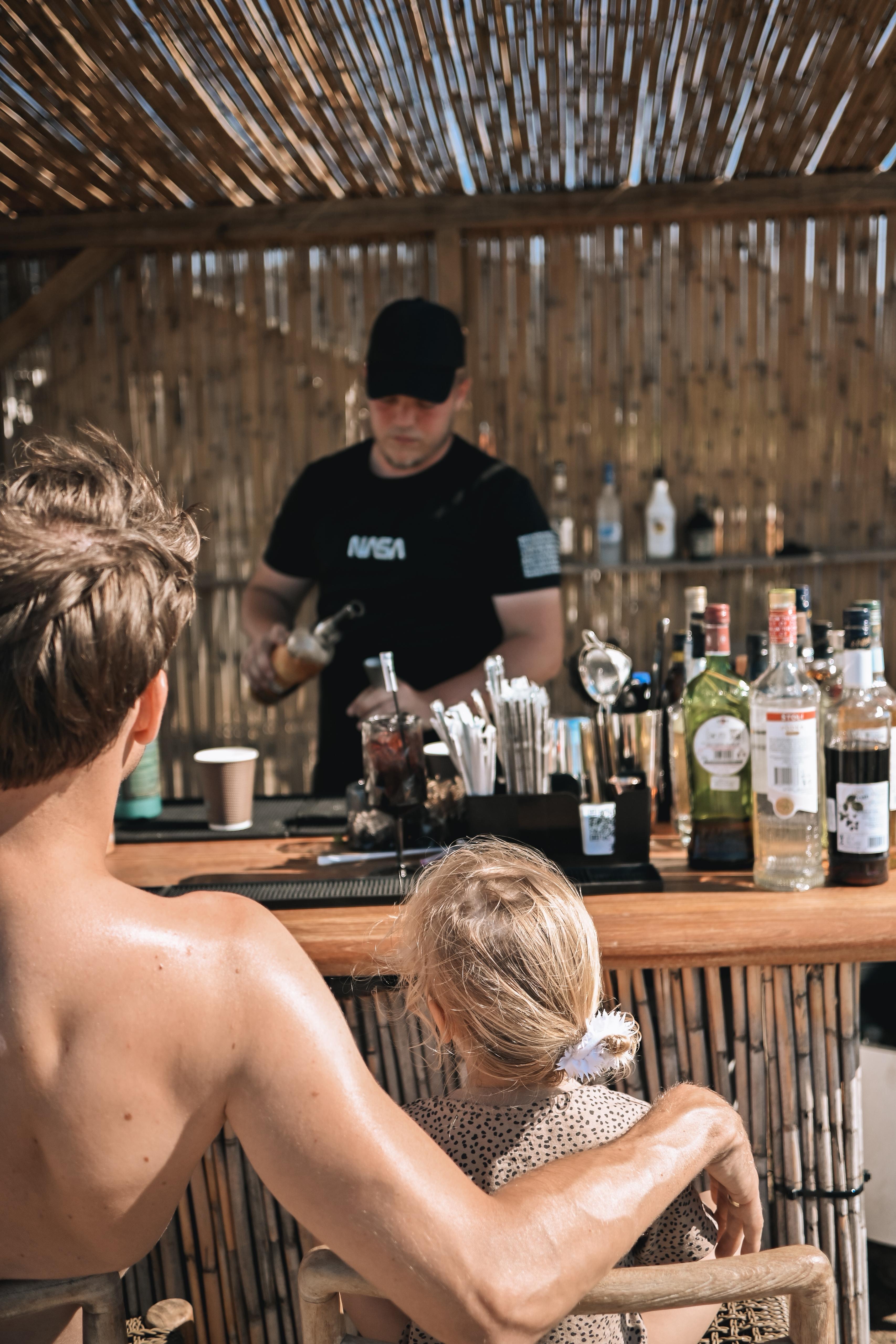 Families at Tribe Beach Lounge
