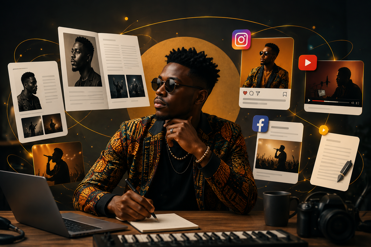 Artiste africain sur scène