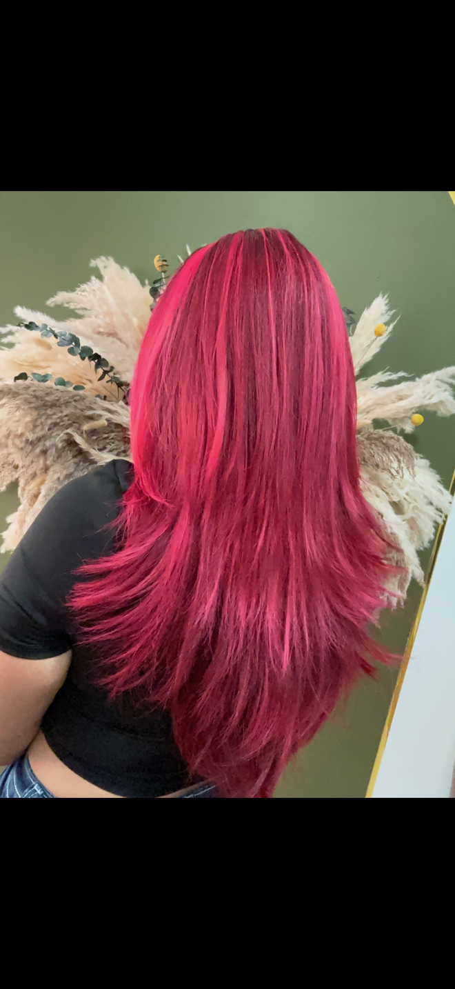 Blonde balayage waves