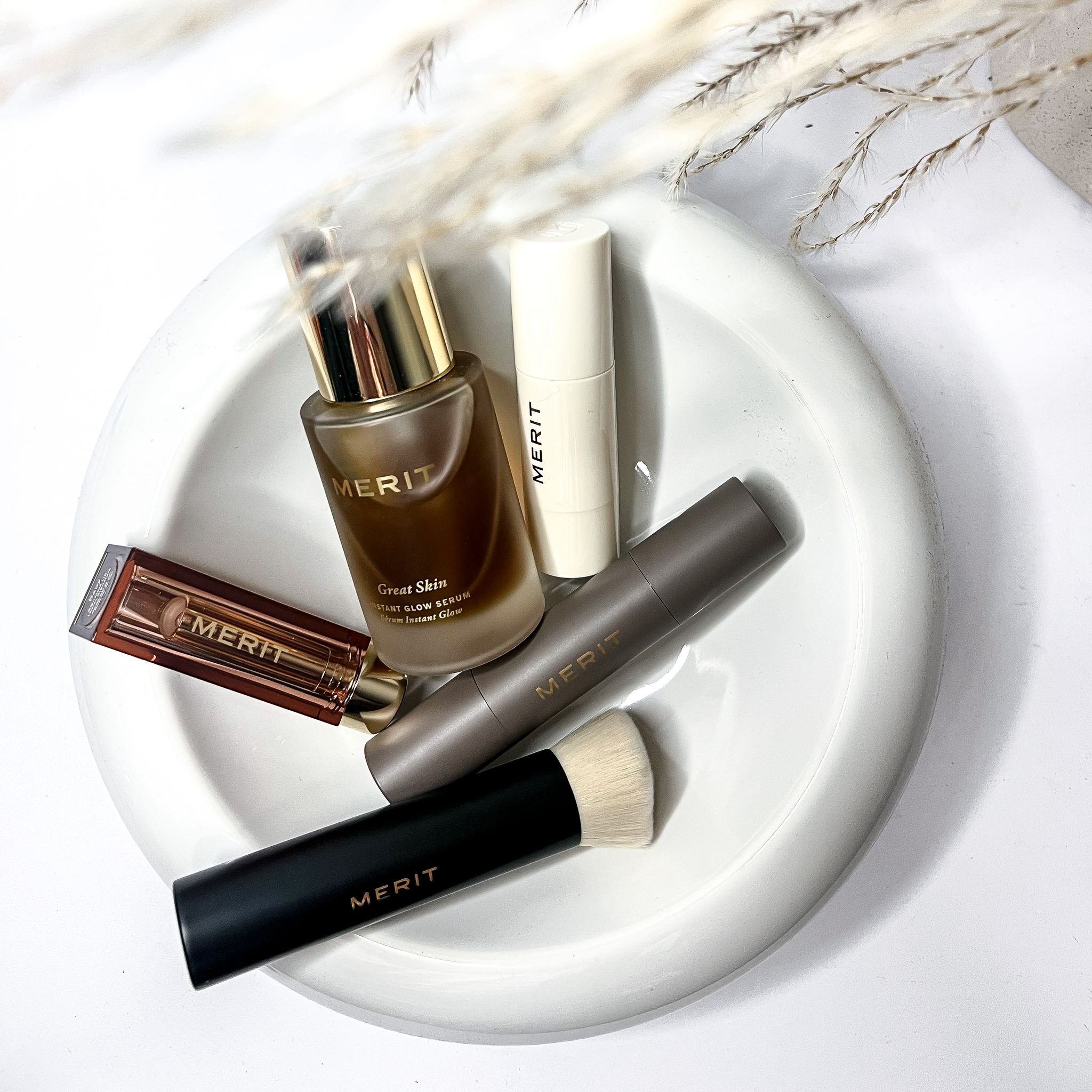 Merit Beauty Flatlay - Beauty content by Elevate UGC