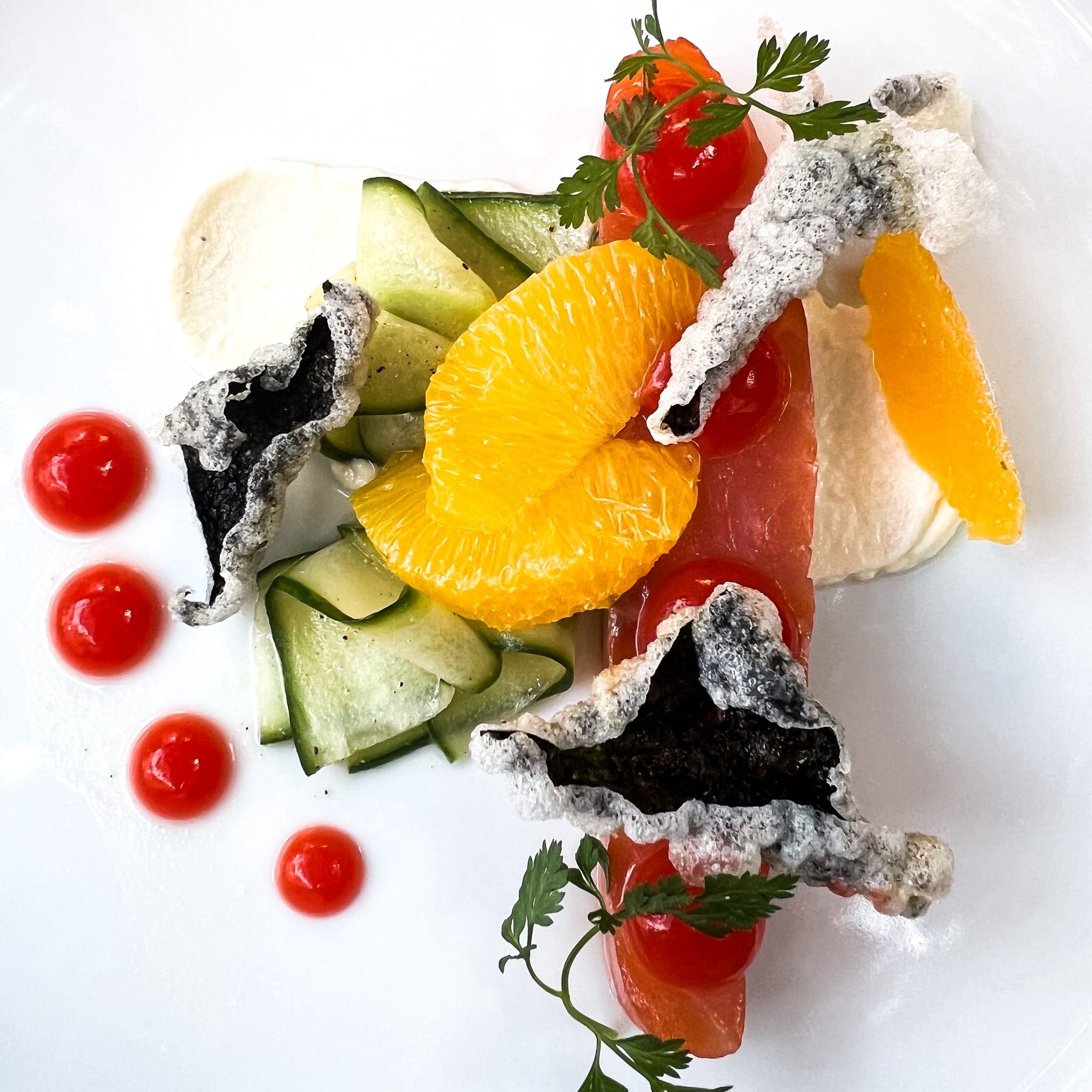Artistic Seafood Plating - Food content by Elevate UGC